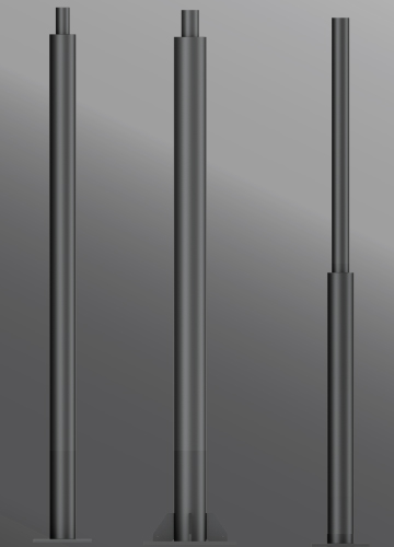 Ligman Lighting's Galvanized Round Straight Steel Poles (model SPD-RSSXX-XXXX).